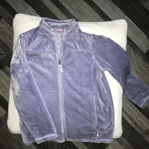 Girls plush jacket without hood